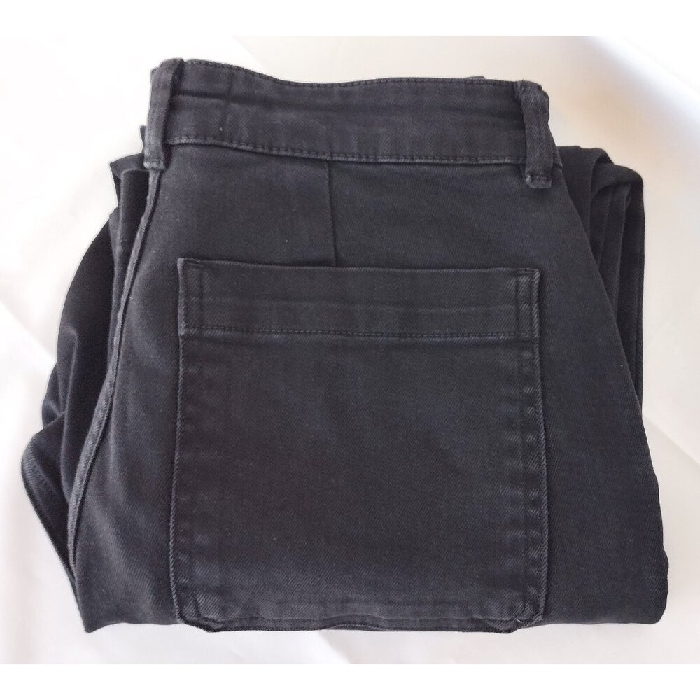 Everlane Women's Size 6 Regular Black The Straight Leg Crop Jeans - Picture 5 of 9